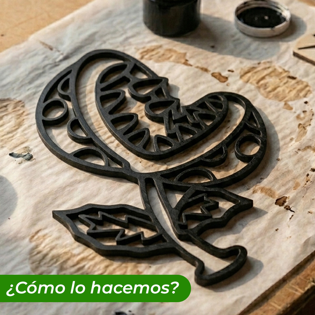 Pintado-a-mano-planta-piranha-mario-en-madera