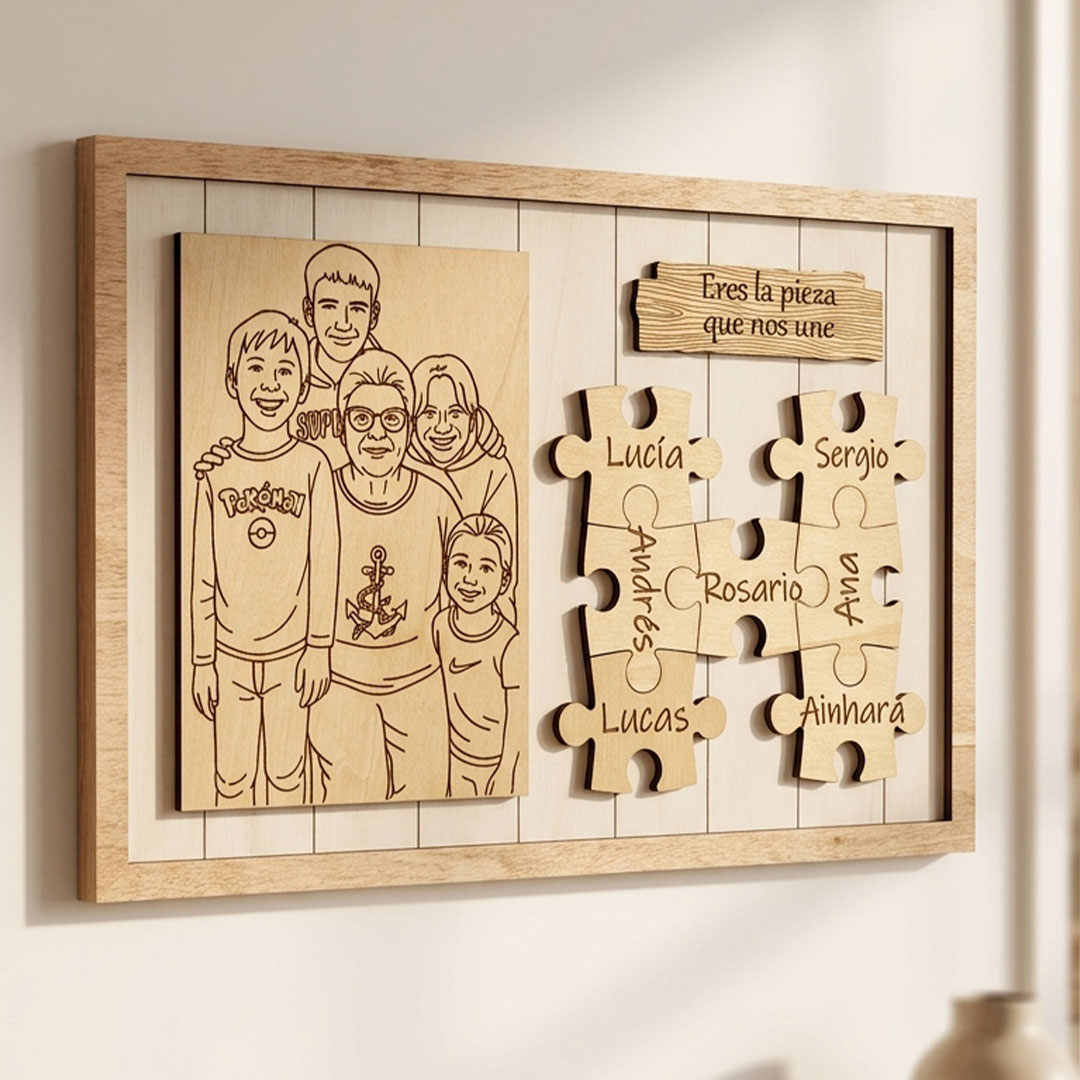 Cuadro puzzle Eres la pieza que nos une