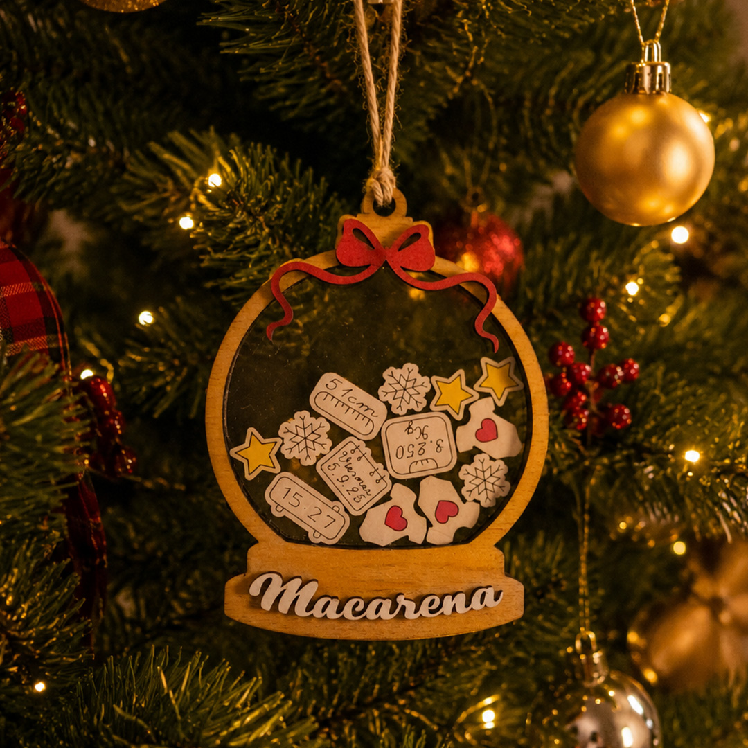Bola de navidad para recien nacido