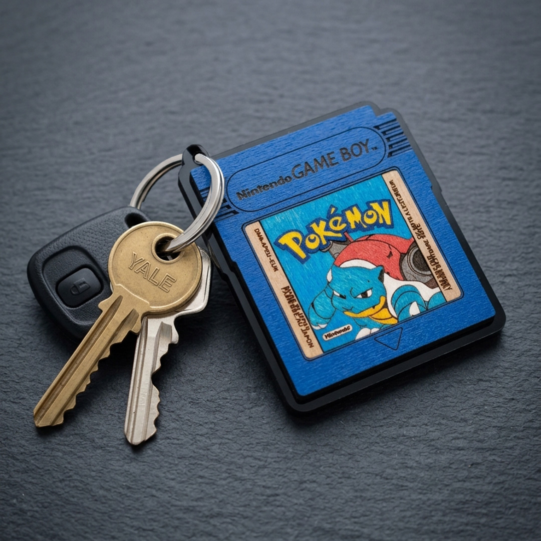 Llavero Cartucho Pokemon Versión Azul